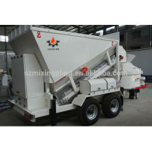 Mini Mobile Concrete plants cement sand and stone mixing plant